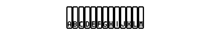 Yamaha Regular Font UPPERCASE