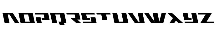 Yamato Class Semi-Leftalic Font LOWERCASE