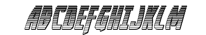 Yankee Clipper Chrome Italic Font UPPERCASE