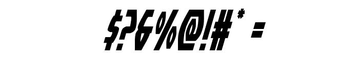 Yankee Clipper Condensed Italic Font OTHER CHARS