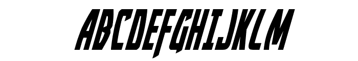 Yankee Clipper Condensed Italic Font UPPERCASE