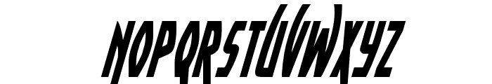 Yankee Clipper Condensed Italic Font LOWERCASE