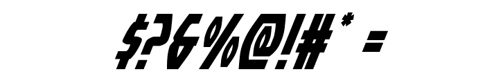 Yankee Clipper Super-Italic Font OTHER CHARS