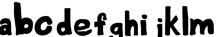 Yard Sale Regular Font LOWERCASE