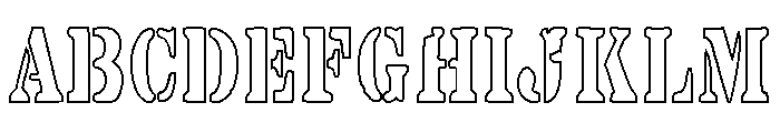 Yarrow Font UPPERCASE
