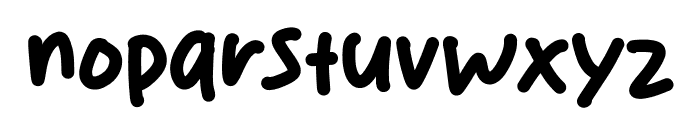 Yaum Smile Font LOWERCASE