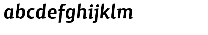 Yalta Sans Bold Italic Font LOWERCASE