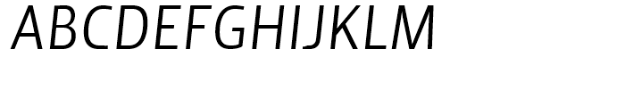 Yalta Sans Book Italic Font UPPERCASE