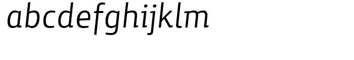 Yalta Sans Book Italic Font LOWERCASE