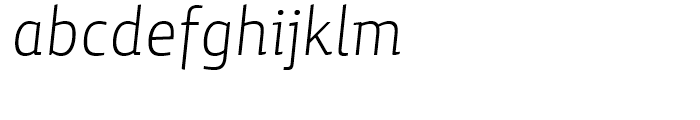 Yalta Sans Light Italic Font LOWERCASE