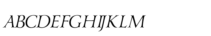 Yana Italic Font UPPERCASE