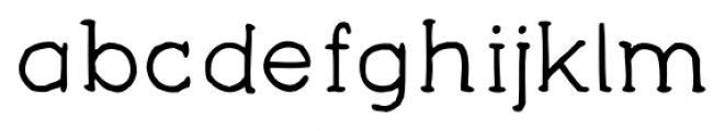 YAA Type Regular Font LOWERCASE