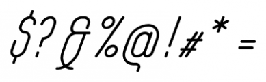 Yasemin Italic Font OTHER CHARS