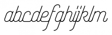 Yasemin Light Italic Font LOWERCASE