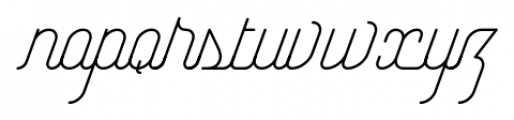 Yasemin Light Italic Font LOWERCASE