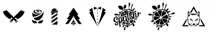 Yackien Logo doodles Font UPPERCASE