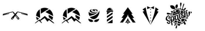 Yackien Logo doodles Font LOWERCASE