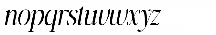 Yagi Italic Font LOWERCASE