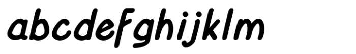 Yahosch Bold Italic Font LOWERCASE