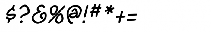 Yahosch Medium Italic Font OTHER CHARS