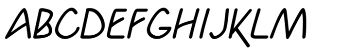 Yahosch Medium Italic Font UPPERCASE