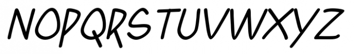 Yahosch Medium Italic Font UPPERCASE