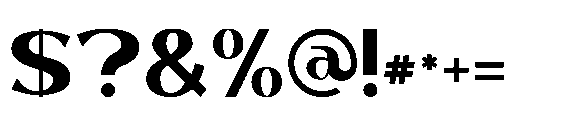 Yakuya Regular Font OTHER CHARS