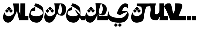 Yalla Arabic Font UPPERCASE