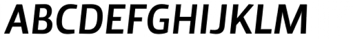 Yalta Sans Pro Bold Italic Font UPPERCASE