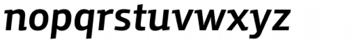 Yalta Sans Pro Bold Italic Font LOWERCASE