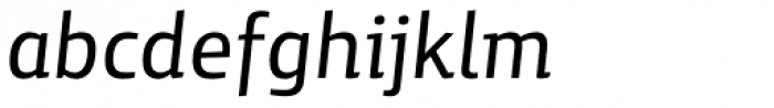 Yalta Sans Pro Italic Font LOWERCASE