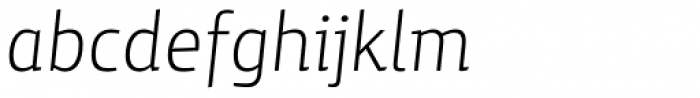 Yalta Sans Pro Light Italic Font LOWERCASE
