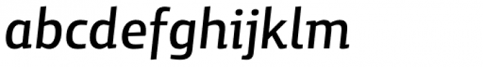 Yalta Sans Pro Medium Italic Font LOWERCASE