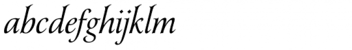 Yana Italic Font LOWERCASE