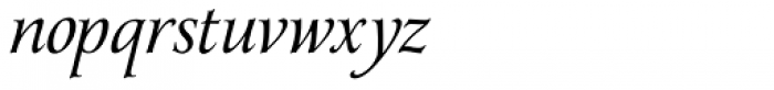 Yana Italic Font LOWERCASE