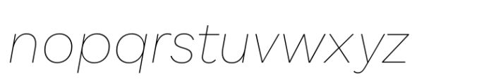 Yankee Thin Italic Font LOWERCASE