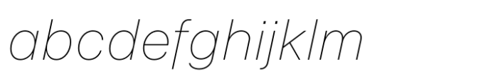 Yankton Thin Italic FONT
