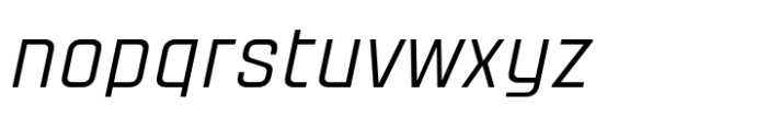 Yanyont Light Italic Font LOWERCASE
