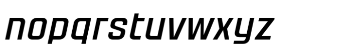 Yanyont Medium Italic Font LOWERCASE