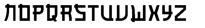 Yareuu Font UPPERCASE