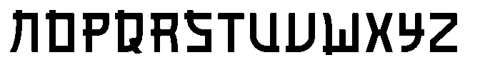 Yareuu Font LOWERCASE