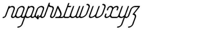 Yasemin Regular Italic Font LOWERCASE