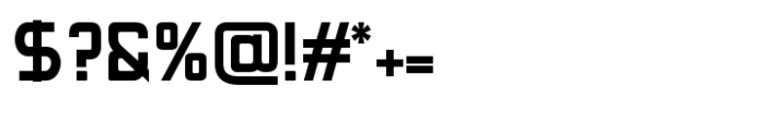 Yasmeen Tech Bold Font OTHER CHARS
