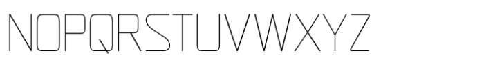 Yasmeen Tech Thin Font UPPERCASE