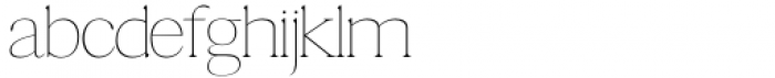 Yasmeen Thin Font LOWERCASE