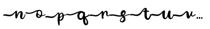 Yasminda Beginning Swash Font LOWERCASE