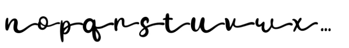Yasminda Ending Swash Font LOWERCASE