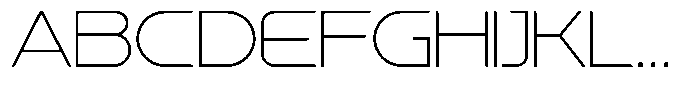 Yasno S Thin Font UPPERCASE