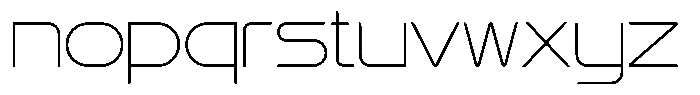 Yasno S Thin Font LOWERCASE