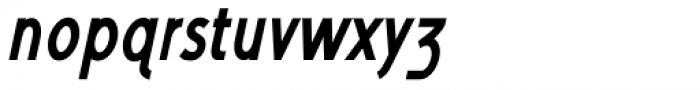 Yassitf Condensed Bold Italic Font LOWERCASE